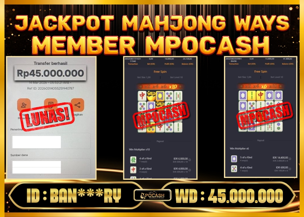MPOCASH JACKPOT MAHJONG WAYS